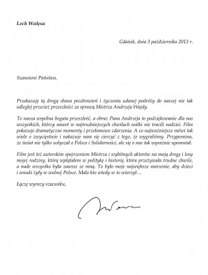 Pozdrowienia i życzenia od Lecha Wałęsy